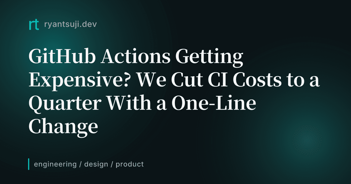 GitHub Actions CI Costs Cut 75%: Runner Migration Case Study