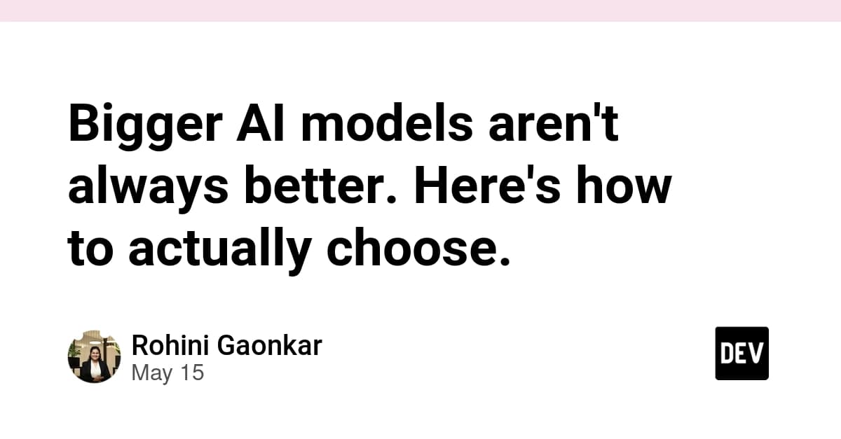 Choosing AI Models: Size vs. Cost Trade-offs in Practice