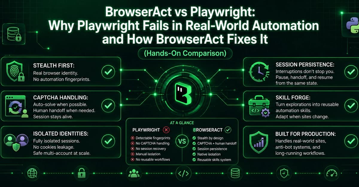 BrowserAct vs Playwright: Real-World Anti-Bot Friction Tested