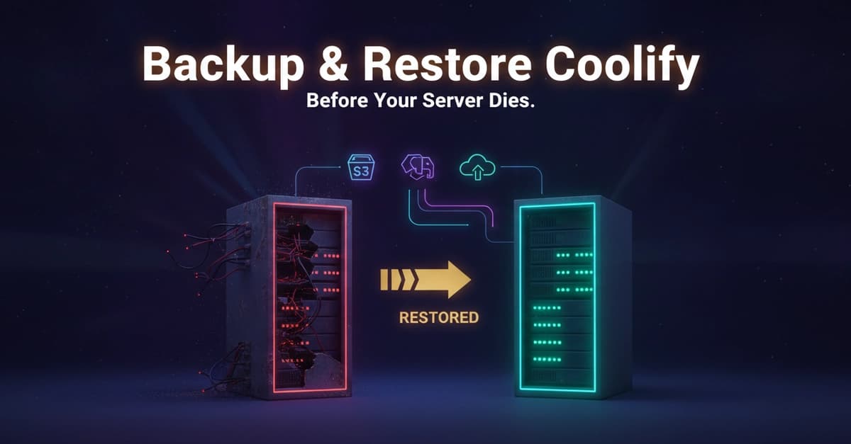 Backup and Restore Coolify in 12 Minutes: S3 + APP_KEY Guide
