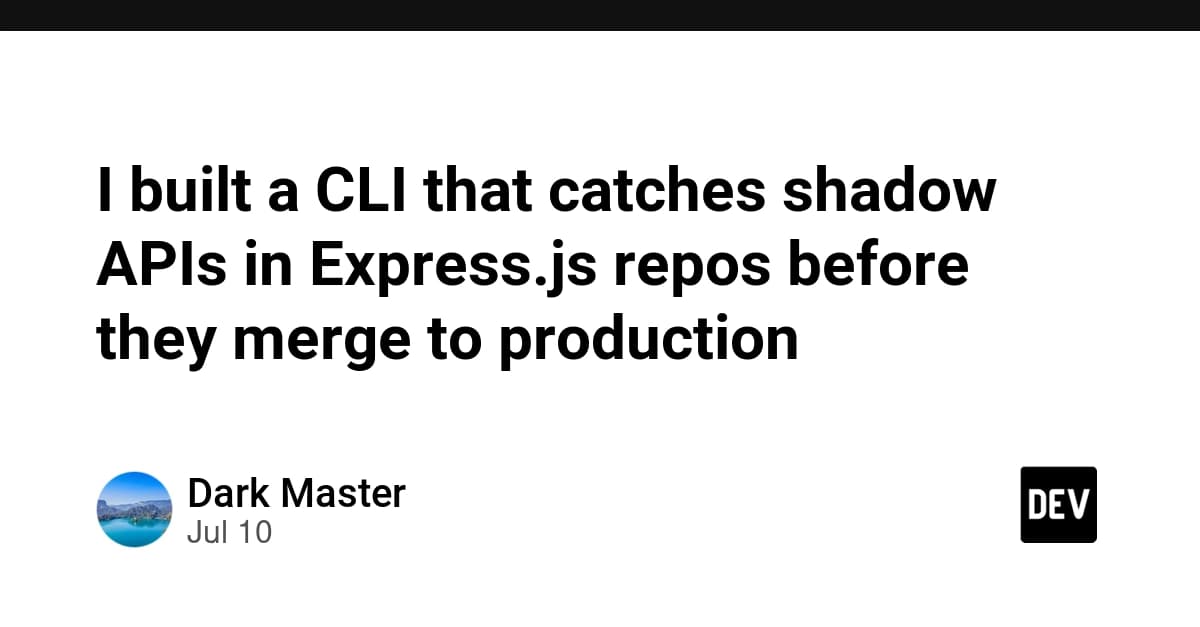 Shadowaudit 0.1.0: CLI catches undocumented Express.js routes in CI