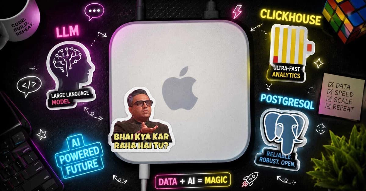 Mac Mini M4 Benchmarks: ClickHouse vs Postgres at 100M Rows